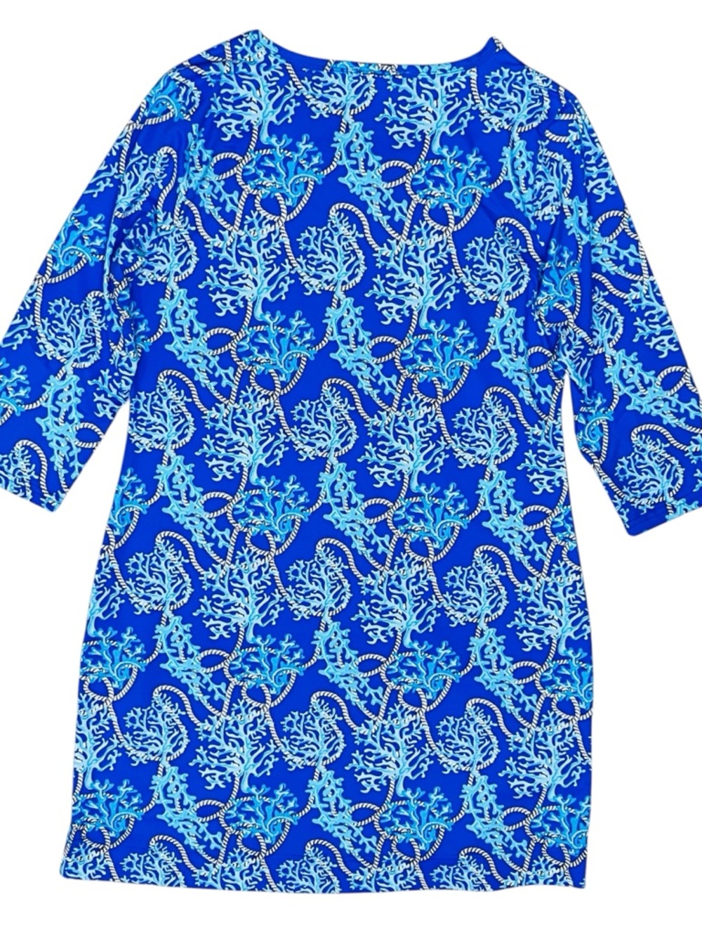 Anthony’s Resort Florida By Lulu-B Dress UP 50+ Sea Coral Reef 3/4 Sleeve M NWOT - Picture 6 of 12